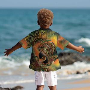 Black Women Kid Hawaiian Shirt Afro Latina Queen - African Pride