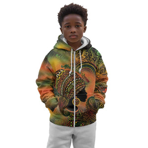 Black Women Kid Hoodie Afro Latina Queen - African Pride