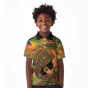 Black Women Kid Polo Shirt Afro Latina Queen - African Pride