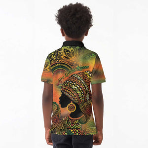 Black Women Kid Polo Shirt Afro Latina Queen - African Pride