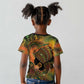 Black Women Kid T shirt Afro Latina Queen - African Pride