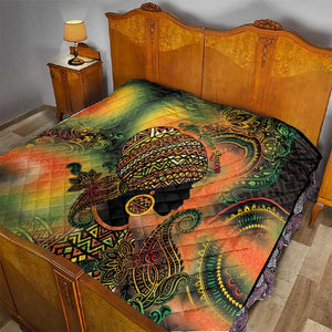 Black Women Quilt Afro Latina Queen - African Pride
