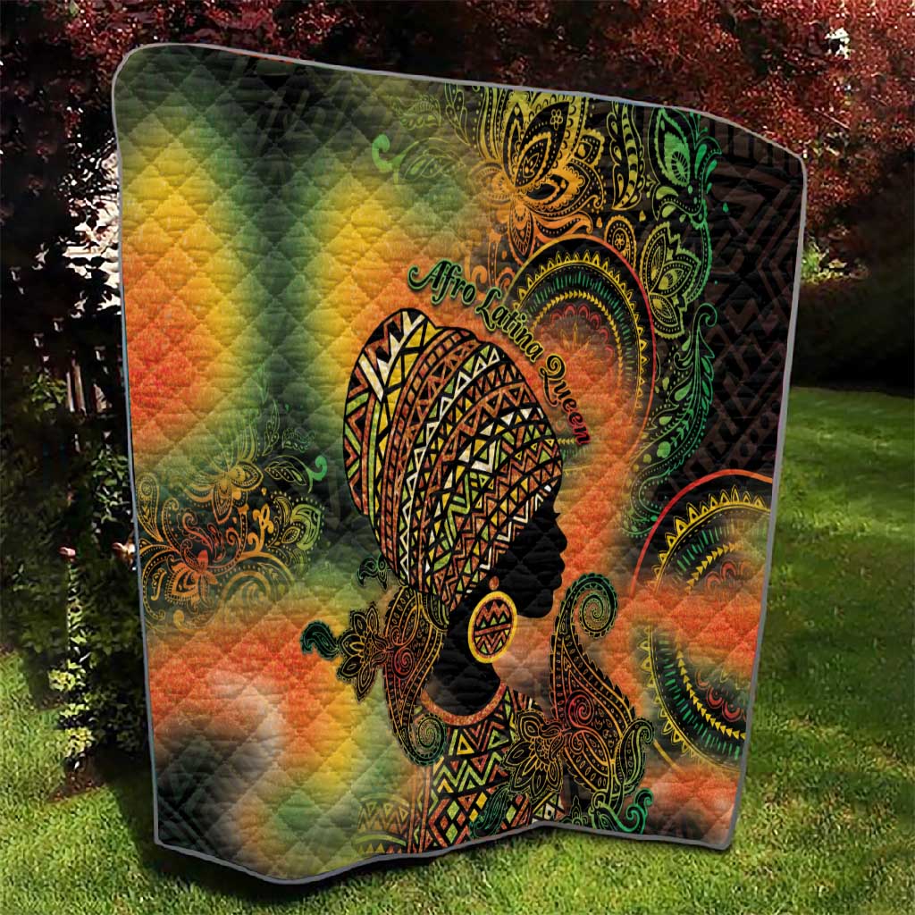 Black Women Quilt Afro Latina Queen - African Pride