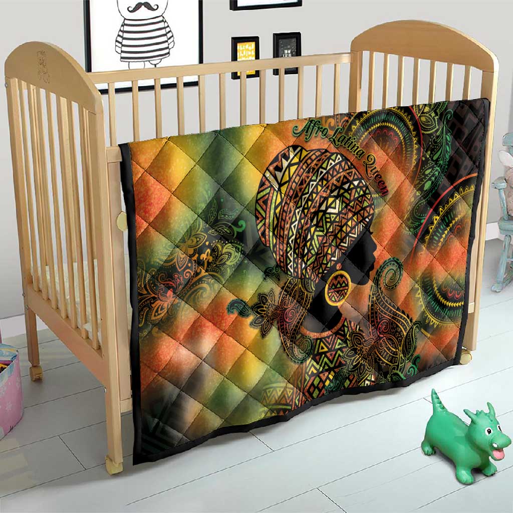 Black Women Quilt Afro Latina Queen - African Pride