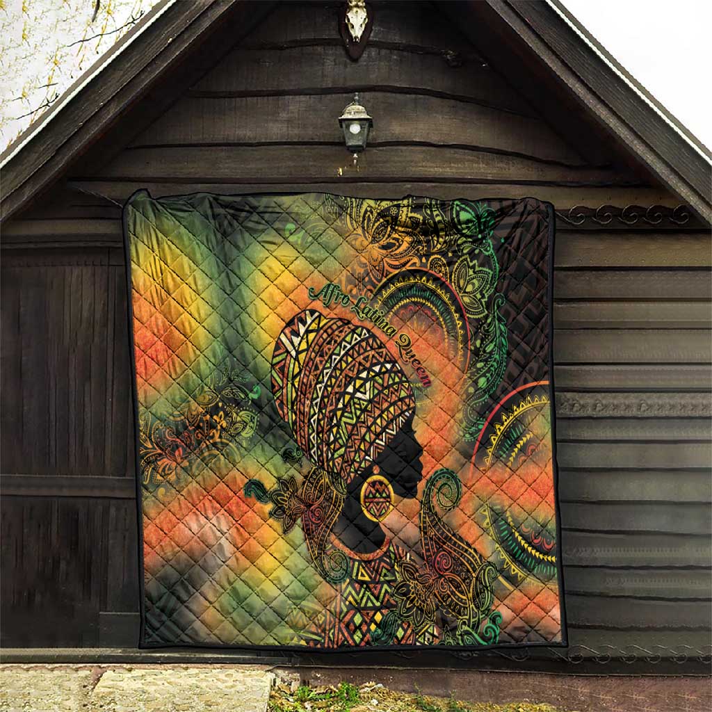 Black Women Quilt Afro Latina Queen - African Pride