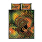 Black Women Quilt Bed Set Afro Latina Queen - African Pride