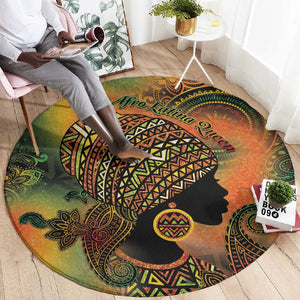 Black Women Round Carpet Afro Latina Queen - African Pride