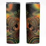 Black Women Skinny Tumbler Afro Latina Queen - African Pride
