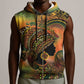 Black Women Sleeveless Zip Hoodie Afro Latina Queen - African Pride