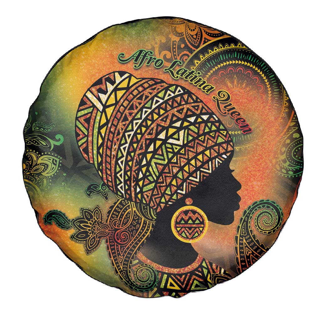 Black Women Spare Tire Cover Afro Latina Queen - African Pride