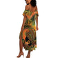 Black Women Summer Maxi Dress Afro Latina Queen - African Pride