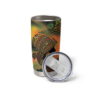 Black Women Tumbler Cup Afro Latina Queen - African Pride