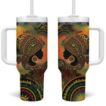 Black Women Tumbler With Handle Afro Latina Queen - African Pride