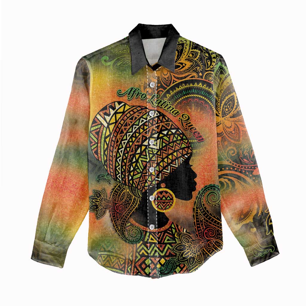 Black Women Women Casual Shirt Afro Latina Queen - African Pride