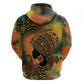 Black Women Zip Hoodie Afro Latina Queen - African Pride