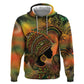 Black Women Zip Hoodie Afro Latina Queen - African Pride