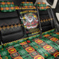 Afro-Jamaicans Christmas Back Car Seat Cover Most Likely To Smoke With Santa - African Pride
