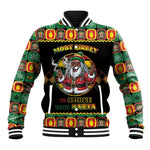 Afro-Jamaicans Christmas Baseball Jacket Most Likely To Smoke With Santa - African Pride