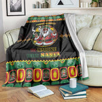 Afro-Jamaicans Christmas Blanket Most Likely To Smoke With Santa - African Pride