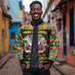 Afro-Jamaicans Christmas Bomber Jacket Most Likely To Smoke With Santa - African Pride
