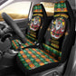 Afro-Jamaicans Christmas Car Seat Cover Most Likely To Smoke With Santa - African Pride