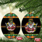 Afro-Jamaicans Christmas Ceramic Ornament Most Likely To Smoke With Santa - African Pride
