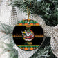 Afro-Jamaicans Christmas Ceramic Ornament Most Likely To Smoke With Santa - African Pride