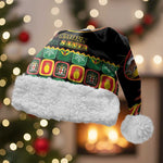 Afro-Jamaicans Christmas Santa Hat Most Likely To Smoke With Santa - African Pride