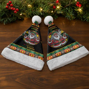 Afro-Jamaicans Christmas Santa Hat Most Likely To Smoke With Santa - African Pride