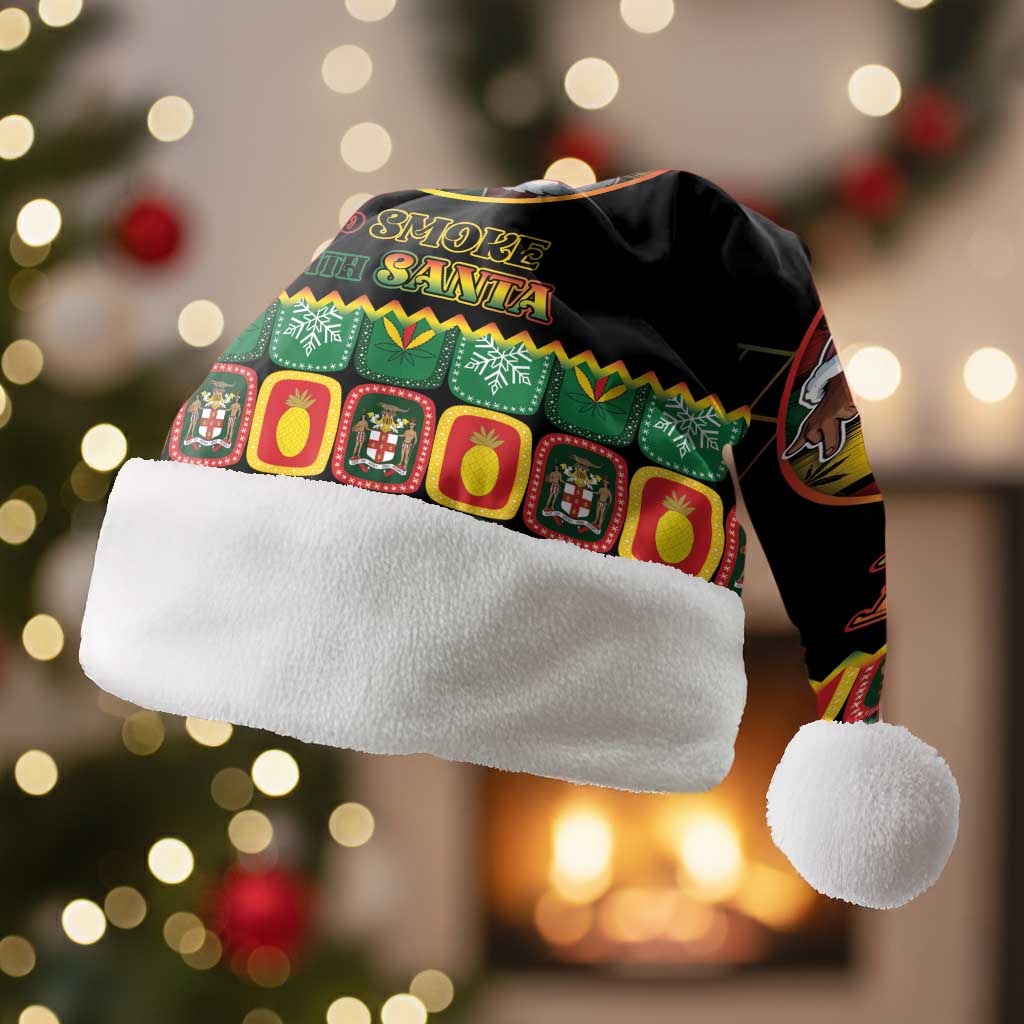 Afro-Jamaicans Christmas Santa Hat Most Likely To Smoke With Santa - African Pride