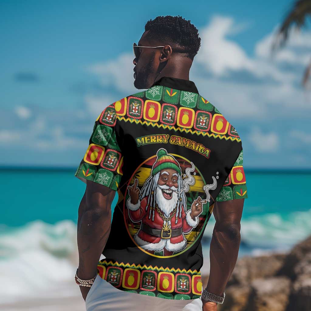 Afro-Jamaicans Christmas Hawaiian Shirt Most Likely To Smoke With Santa DT05