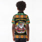 Afro-Jamaicans Christmas Kid Polo Shirt Most Likely To Smoke With Santa - African Pride