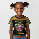 Afro-Jamaicans Christmas Kid T shirt Most Likely To Smoke With Santa - African Pride
