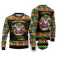 Afro-Jamaicans Christmas Ugly Christmas Sweater Most Likely To Smoke With Santa - African Pride
