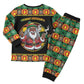 Afro-Jamaicans Christmas Pajama Set Most Likely To Smoke With Santa - African Pride