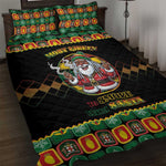 Afro-Jamaicans Christmas Quilt Bed Set Most Likely To Smoke With Santa - African Pride