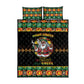 Afro-Jamaicans Christmas Quilt Bed Set Most Likely To Smoke With Santa - African Pride