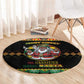 Afro-Jamaicans Christmas Round Carpet Most Likely To Smoke With Santa - African Pride
