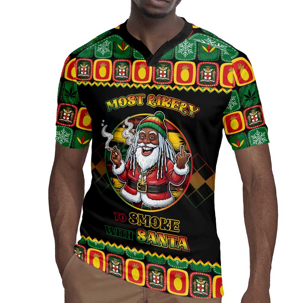 Afro-Jamaicans Christmas Rugby Jersey Most Likely To Smoke With Santa - African Pride