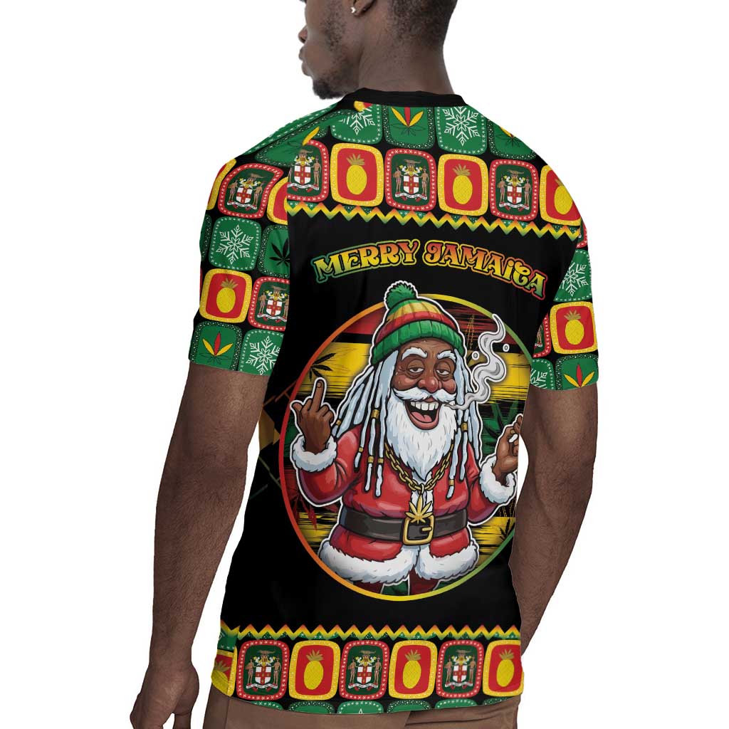 Afro-Jamaicans Christmas Rugby Jersey Most Likely To Smoke With Santa - African Pride