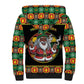 Afro-Jamaicans Christmas Sherpa Hoodie Most Likely To Smoke With Santa - African Pride