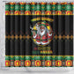 Afro-Jamaicans Christmas Shower Curtain Most Likely To Smoke With Santa - African Pride