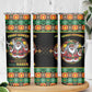 Afro-Jamaicans Christmas Skinny Tumbler Most Likely To Smoke With Santa - African Pride