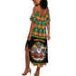 Afro-Jamaicans Christmas Summer Maxi Dress Most Likely To Smoke With Santa - African Pride
