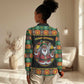 Afro-Jamaicans Christmas Women Casual Shirt Most Likely To Smoke With Santa - African Pride