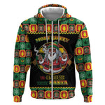 Afro-Jamaicans Christmas Zip Hoodie Most Likely To Smoke With Santa - African Pride