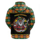 Afro-Jamaicans Christmas Zip Hoodie Most Likely To Smoke With Santa - African Pride