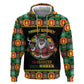 Afro-Jamaicans Christmas Zip Hoodie Most Likely To Smoke With Santa - African Pride