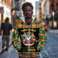 Afro-Jamaicans Christmas Zip Hoodie Most Likely To Smoke With Santa - African Pride