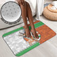 Niger Bathroom Set Dama Gazelle Waving Flag Funny Style